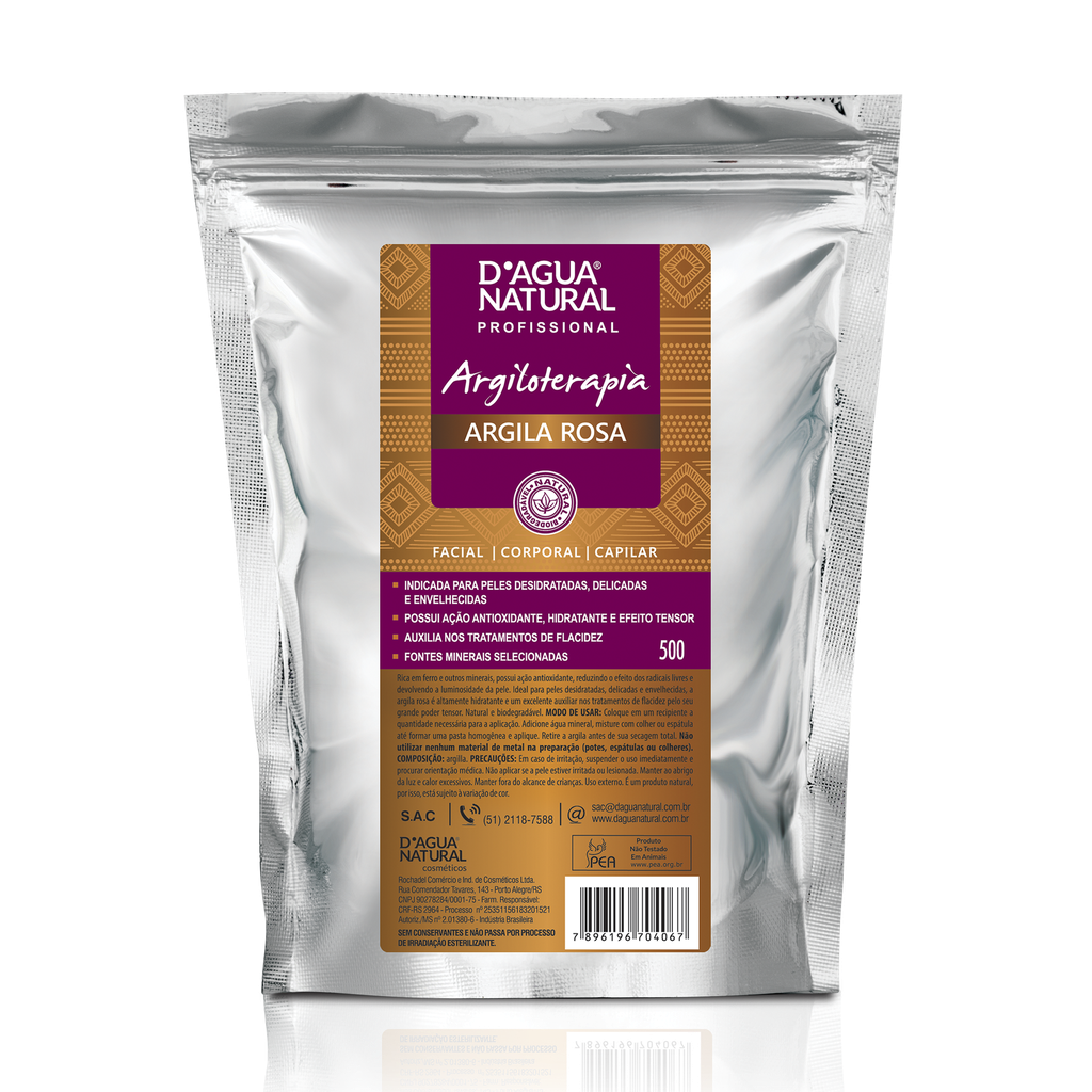 ARGILA EM PO ROSA 500G