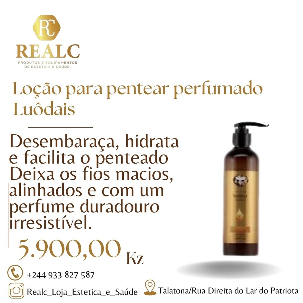 LOCAO PARA PENTEAR PERFUMADO LUODAIS 250ML