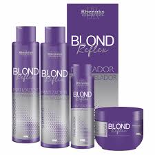 KIT CAPILAR BLOND REFLEX MATIZADOR 4 PEÇAS- RHENUKS 400G
