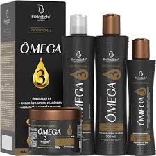 KIT CAPILAR PROFISSIONAL ÔMEGA 3 4 PEÇAS- BIO INSTINTO 300ml