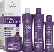 KIT CAPILAR PROFISSIONAL LOIRO PERFEITO 4 PEÇAS- BIO INSTINTO 300ml