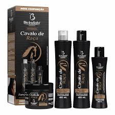KIT CAPILAR PROFISSIONAL CAVALO DE RACA-4 PECAS- BIO INSTINTO 300ml