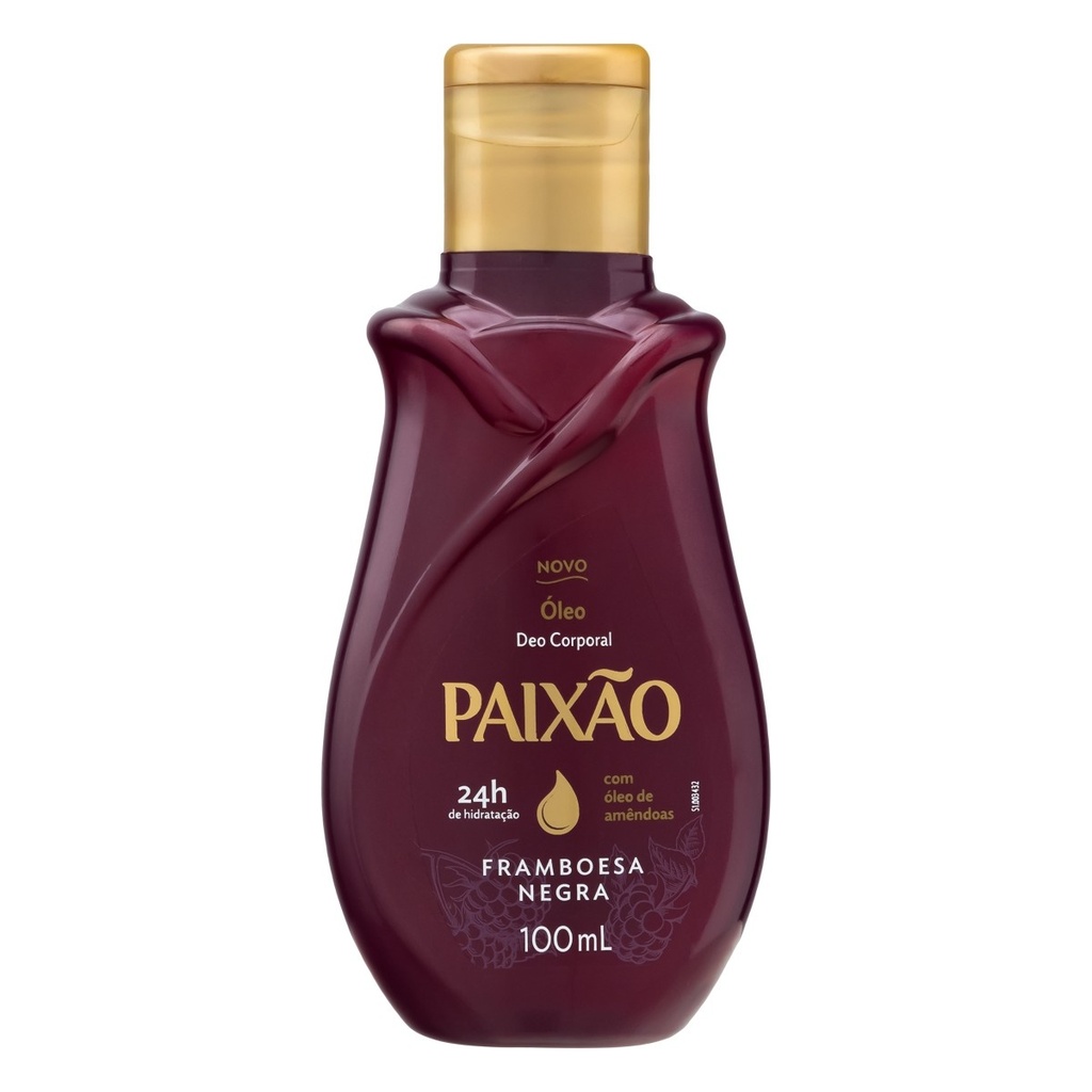 OLEO DEO CORPORAL FRAMBOESA NEGRA- PAIXAO 100ml