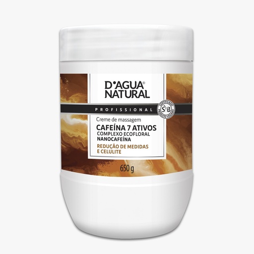 [CREME DE MASSAGEM CAFEINA 7 ATIVOS] CREME REDUTOR LIPO-INTENSIVO CAFEINA 7 ATIVOS D AGUA NATURAL 650G