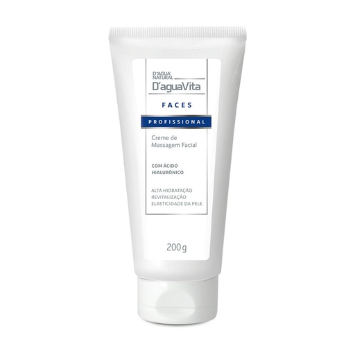 [CREME DE MASSAGEM FACIAL COM ÁCIDO HIALURÔNICO D água Natural] CREME MASSAGEM FACIAL ÁCIDO HIALURÔNICO
