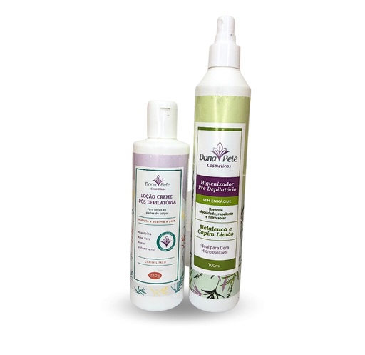 [KIT PRE & POS DEPILACAO DA PELE] KIT PRE E POS DEPILACAO DONAPELE