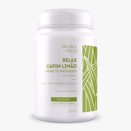 [CREME DE MASSAGEM CORPORAL RELAX CAPIM LIMAO EXTRATO DA TERRA] CREME DE MASSAGEM CORPORAL REAX