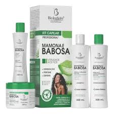 [KIT CAPILAR PROFISSIONAL MAMONA E BABOSA 4 PECAS- BIO INSTINTO 300ml] KIT CAPILAR PROFISSIONAL MAMONA E BABOSA 4 PECAS- BIO INSTINTO 300ml